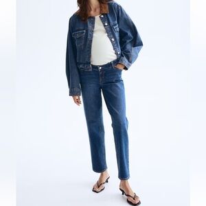 H&M Women's Maternity Jeans in Dark Blue